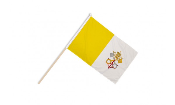 Vatican City Hand Flags